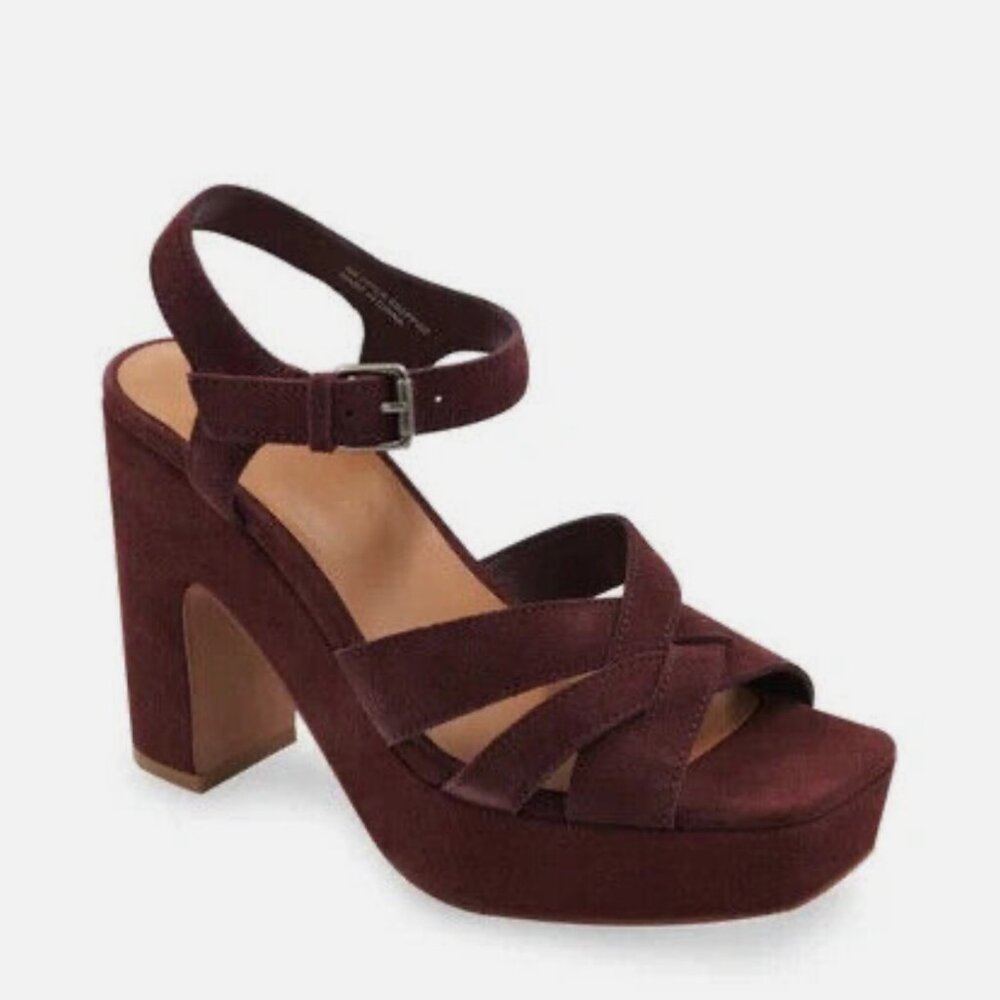Splendid Piper Heeled Suede Leather Sandal Size 8.5 NEW WITH TAG